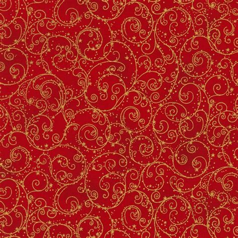 red and gold christmas fabric